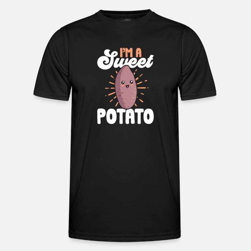 Sweet Potato Root Vegetables - Men's Functional T-Shirt - black