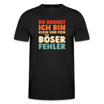 Schwarzer Humor - Männer Funktions-T-Shirt - Schwarz - Vorne - AI Model Male 178 dark (178cm)