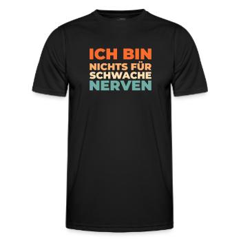 Schwarzer Humor - Männer Funktions-T-Shirt - Schwarz - Vorne - AI Model Male 178 dark (178cm)