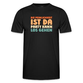 Schwarzer Humor - Männer Funktions-T-Shirt - Schwarz - Vorne - AI Model Male 178 dark (178cm)