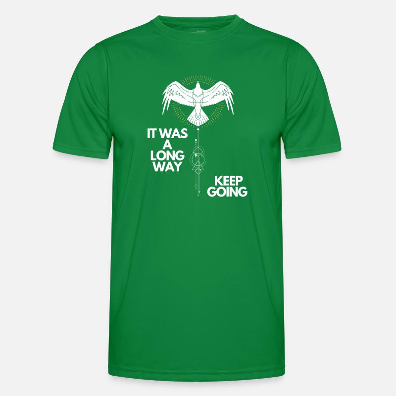 Keep going Nordic Motivational Design Men's Functional T-Shirt