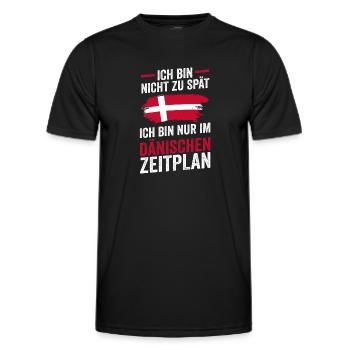 Danois Danemark - T-shirt sport Homme - noir - Devant - AI Model Male 178 dark (178cm)