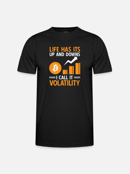 Bitcoin Cryptocurrency BTC Crypto Trader - Men's Functional T-Shirt - black