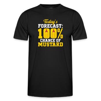 Senf Mustard - Männer Funktions-T-Shirt - Schwarz - Vorne - AI Model Male 178 dark (178cm)