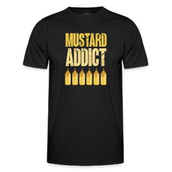 Senf Moutarde - T-shirt sport Homme - noir - Devant - AI Model Male 178 dark (178cm)