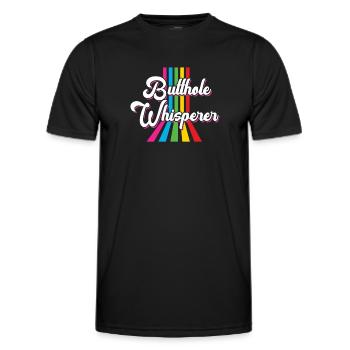 Arschloch-Flüsterer - Männer Funktions-T-Shirt - Schwarz - Vorne - AI Model Male 178 dark (178cm)