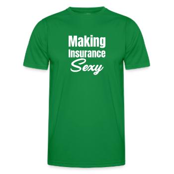 Versicherung Sexy Machen Lustige Agent Assurance - Männer Funktions-T-Shirt - Kelly Green - Vorne - AI Model Male 178 dark (178cm)