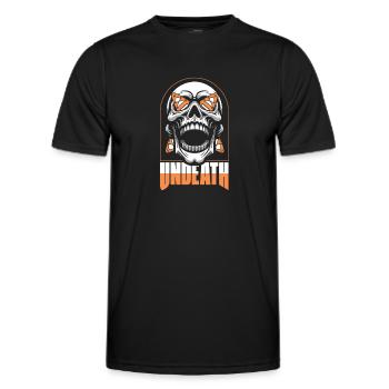 Kayakiste Crâne Mort-Mort - T-shirt sport Homme - noir - Devant - AI Model Male 178 dark (178cm)