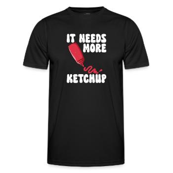 Ketchup Ketchup à la tomate - T-shirt sport Homme - noir - Devant - AI Model Male 178 dark (178cm)