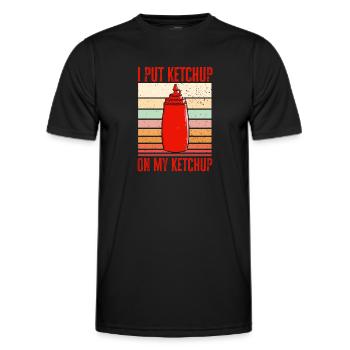Ketchup Ketchup à la tomate - T-shirt sport Homme - noir - Devant - AI Model Male 178 dark (178cm)