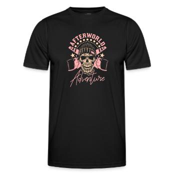 Charpentier Charpentier Charpentier Crâne de charpentier - T-shirt sport Homme - noir - Devant - AI Model Male 178 dark (178cm)