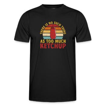 Ketchup Ketchup à la tomate - T-shirt sport Homme - noir - Devant - AI Model Male 178 dark (178cm)
