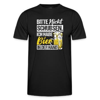Bière Boire de la bière Fun Pub Boire Boire Spree Beer Tr - T-shirt sport Homme - noir - Devant - AI Model Male 178 dark (178cm)