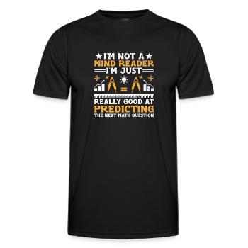 Mathelehrer Schullehrer Lustige Mathelehrer S - Männer Funktions-T-Shirt - Schwarz - Vorne - AI Model Male 178 dark (178cm)