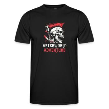 Guitare électrique Guitare électrique Crâne - T-shirt sport Homme - noir - Devant - AI Model Male 178 dark (178cm)