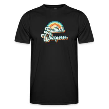 Arschloch-Flüsterer - Männer Funktions-T-Shirt - Schwarz - Vorne - AI Model Male 178 dark (178cm)