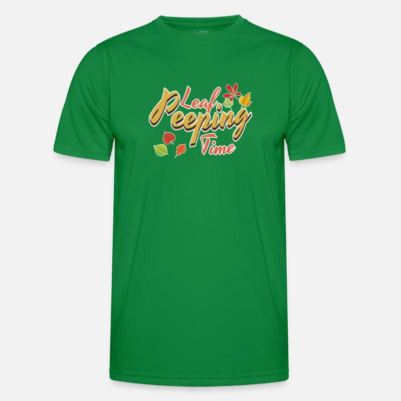Blatt Peeping Zeit Laub Blatt Peeper Männer Funktions-T-Shirt