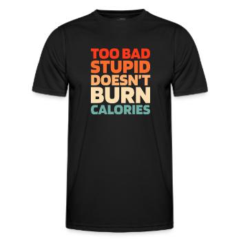 Schwarzer Humor Funny Quote Saying - Männer Funktions-T-Shirt - Schwarz - Vorne - AI Model Male 178 dark (178cm)