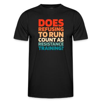 Schwarzer Humor Funny Quote Saying - Männer Funktions-T-Shirt - Schwarz - Vorne - AI Model Male 178 dark (178cm)