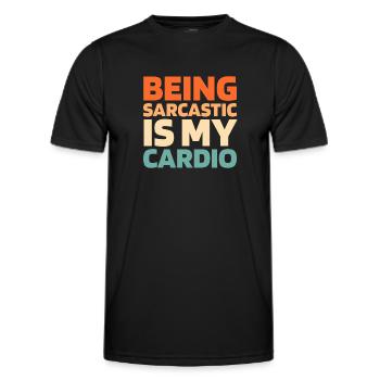 Schwarzer Humor Funny Quote Saying - Männer Funktions-T-Shirt - Schwarz - Vorne - AI Model Male 178 dark (178cm)