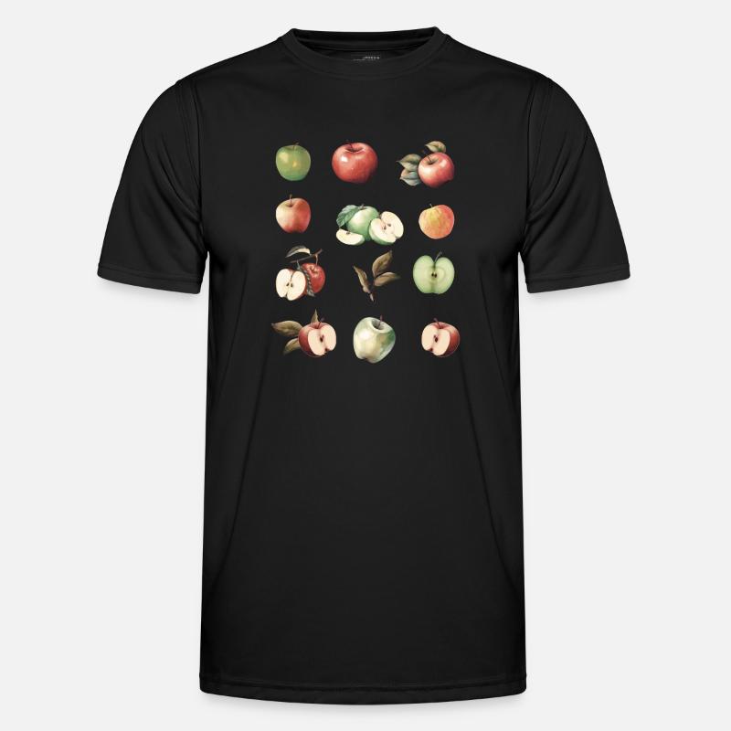 Different Apple Varieties - Men's Functional T-Shirt - black