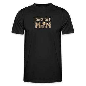 Basketball Player Basketball Player Basketball Mom - Men's Functional T-Shirt - black - Front - AI Model Male 178 dark (178cm)