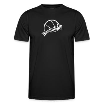 Basketball Players Basketball Players Basketball - Men's Functional T-Shirt - black - Front - AI Model Male 178 dark (178cm)