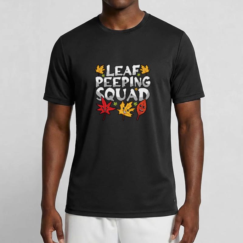 Leaf Peeping Squad Mignon Kawaii Feuillage Leaf Peeper T-shirt sport Homme