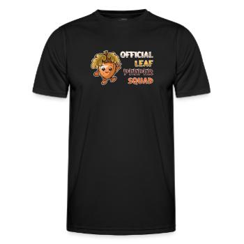 Offizieller Leaf Peeper Squad Leaf Peeping - Männer Funktions-T-Shirt - Schwarz - Vorne - AI Model Male 178 dark (178cm)