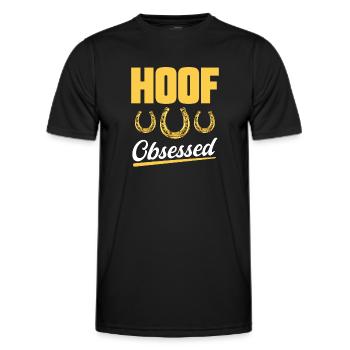 Farrier Horseshoe Horseshoeing - Men's Functional T-Shirt - black - Front - AI Model Male 178 dark (178cm)