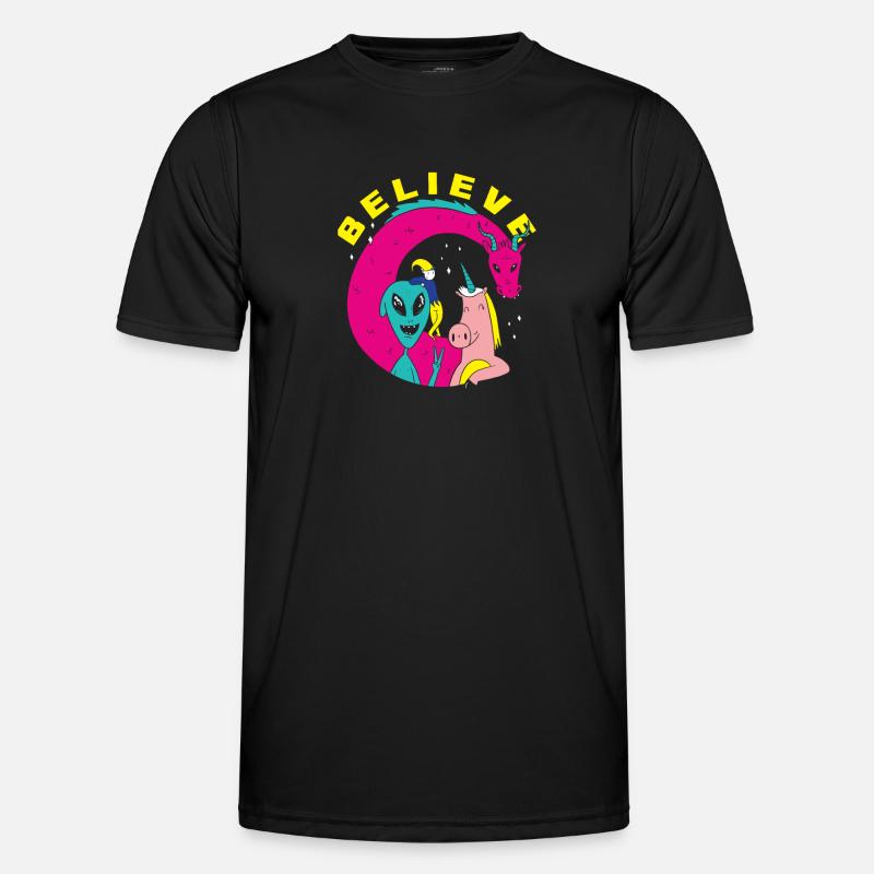 Funny Alien Alien Gift - Men's Functional T-Shirt - black