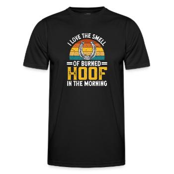 Farrier Horseshoe Horseshoeing - Men's Functional T-Shirt - black - Front - AI Model Male 178 dark (178cm)