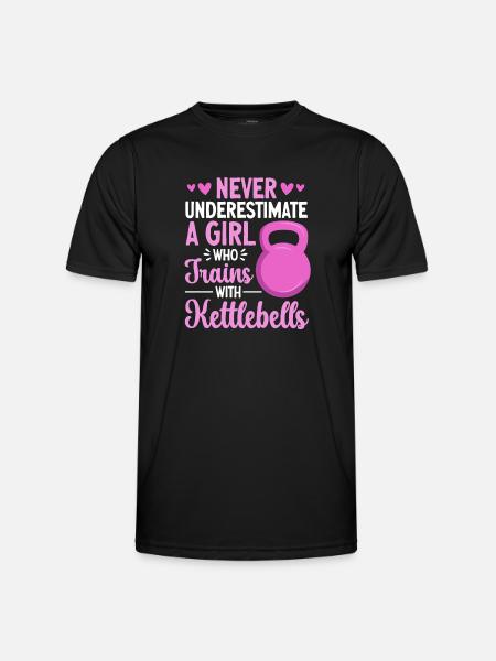 Kettlebell Workout Fitness Training - Men's Functional T-Shirt - black
