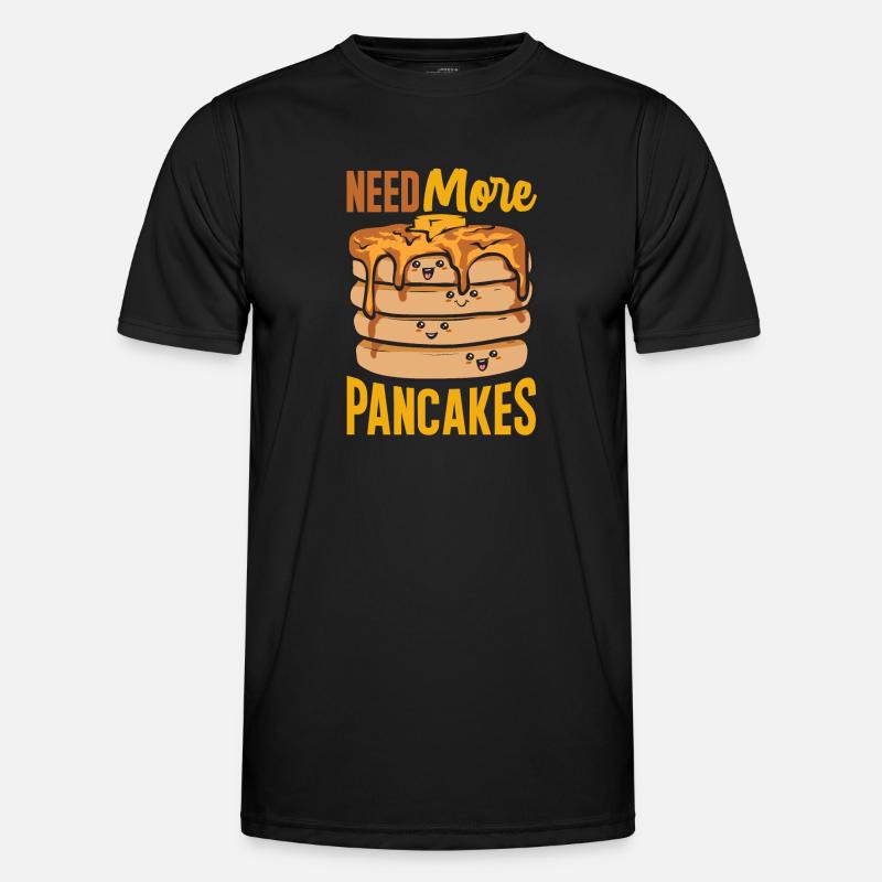 Pancake Breakfast Pancakes - Men's Functional T-Shirt - black