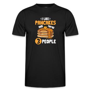 Pancake Breakfast Pancakes - Men's Functional T-Shirt - black - Front - AI Model Male 178 dark (178cm)