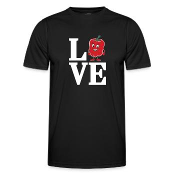 Paprika Geschenk - Männer Funktions-T-Shirt - Schwarz - Vorne - AI Model Male 178 dark (178cm)
