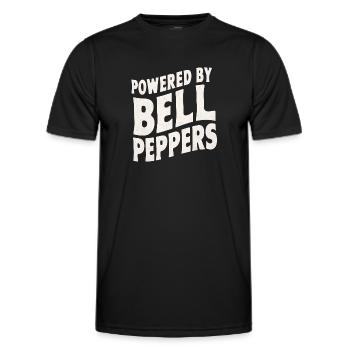 Paprika Geschenk - Männer Funktions-T-Shirt - Schwarz - Vorne - AI Model Male 178 dark (178cm)