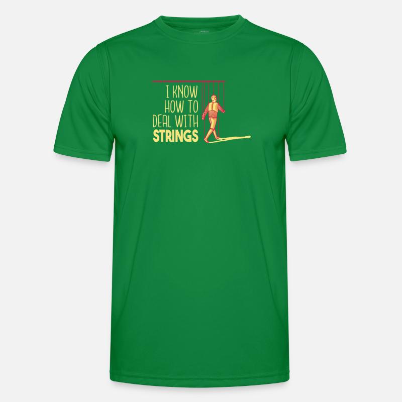 I know how to handle strings Men's Functional T-Shirt