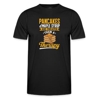 Crêpes Petit-déjeuner Crêpes - T-shirt sport Homme - noir - Devant - AI Model Male 178 dark (178cm)
