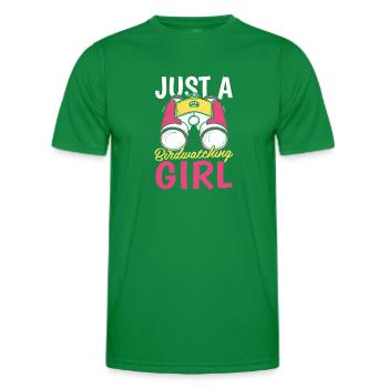 Vogelbeobachter Just A Birdwatching Girl - Männer Funktions-T-Shirt - Kelly Green - Vorne - AI Model Male 178 dark (178cm)