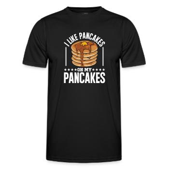 Pancake Breakfast Pancakes - Men's Functional T-Shirt - black - Front - AI Model Male 178 dark (178cm)