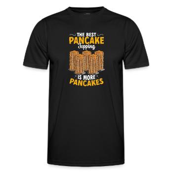 Pancake Breakfast Pancakes - Men's Functional T-Shirt - black - Front - AI Model Male 178 dark (178cm)