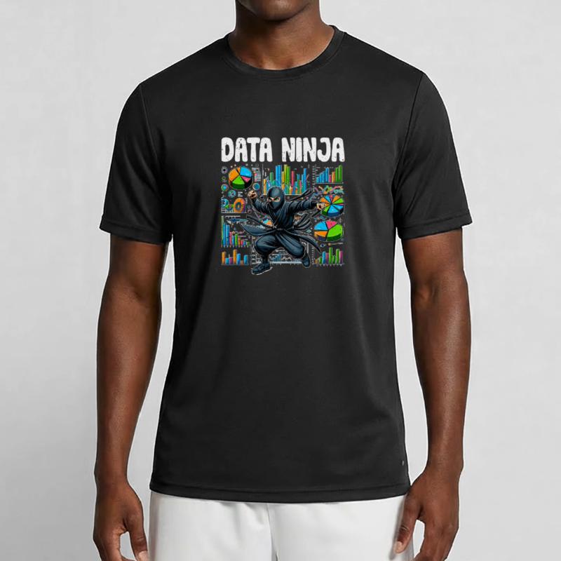 Data Ninja Funny Data Science Deep Learning pour T-shirt sport Homme