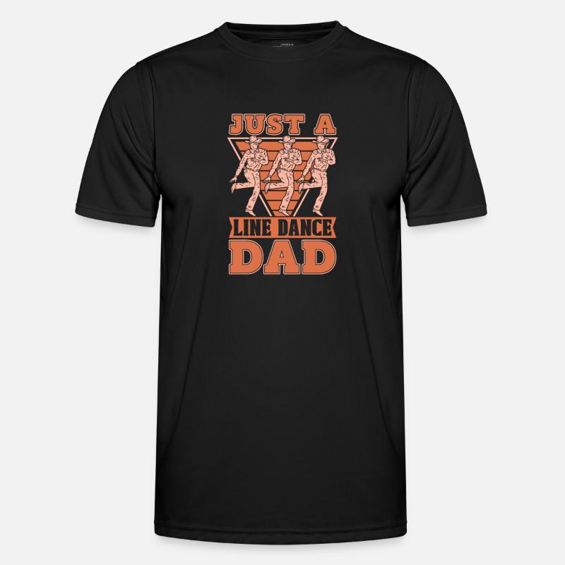 Line Dance Just A Line Dance Dad Männer Funktions-T-Shirt