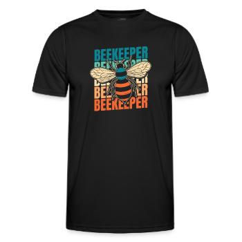 Beekeepers Beekeepers - Men's Functional T-Shirt - black - Front - AI Model Male 178 dark (178cm)