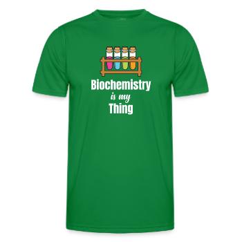 Biochemistry is my thing, scientist, - Men's Functional T-Shirt - kelly green - Front - AI Model Male 178 dark (178cm)