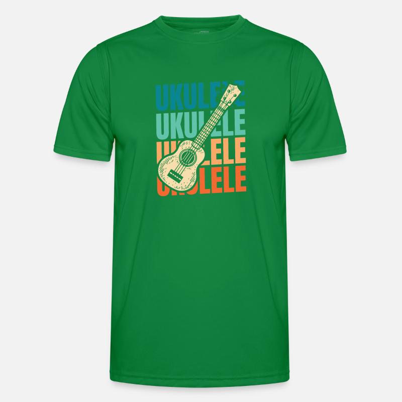 Ukulele Männer Funktions-T-Shirt