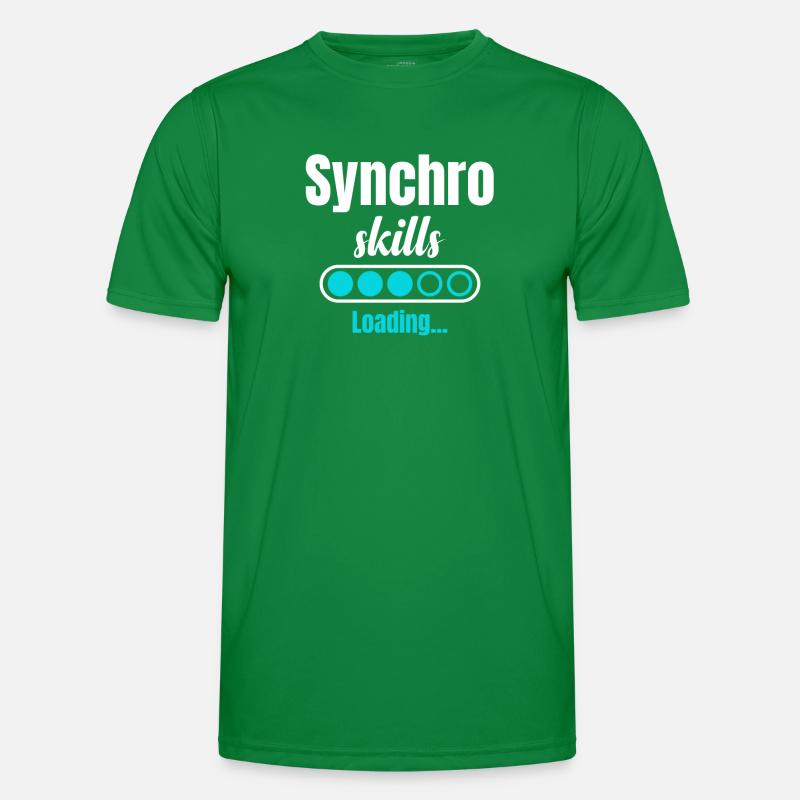 Synchro-skills Werden Geladen.. Synchronschwimmen Männer Funktions-T-Shirt