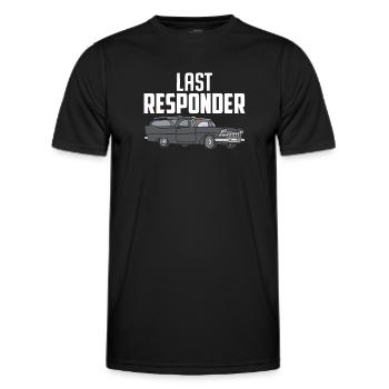 Last Responder Bestattung Begräbnis Lustige Einbalsamierung - Männer Funktions-T-Shirt - Schwarz - Vorne - AI Model Male 178 dark (178cm)