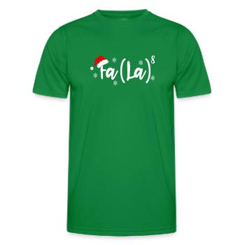Funny Christmas Math Teacher Fa La8 Equations - Männer Funktions-T-Shirt - Kelly Green - Vorne - AI Model Male 178 dark (178cm)